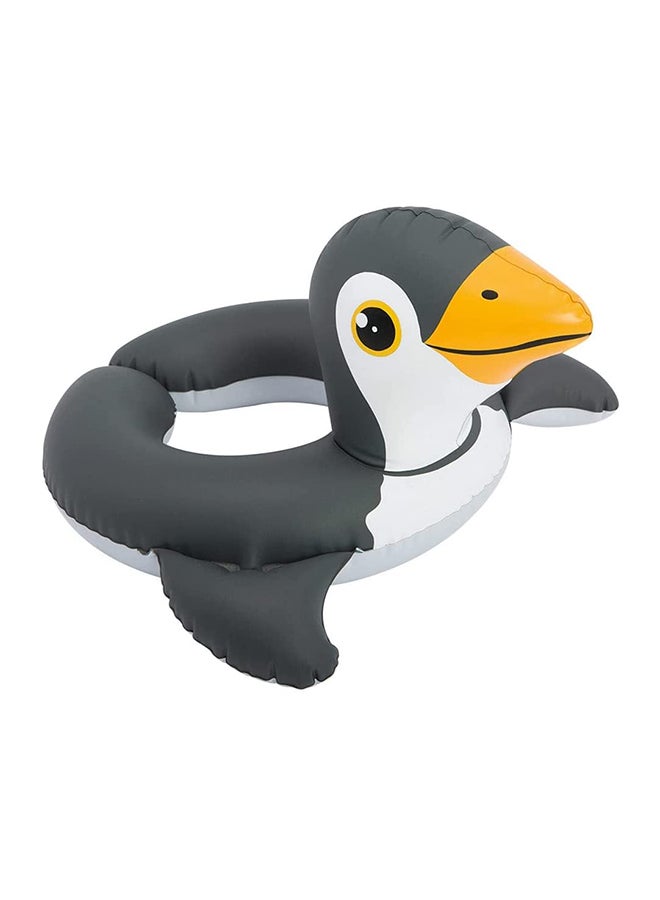 انتكس حلقة سباحة عائمة قابلة للنفخ بشكل بطريق 64x64سم - Image 1