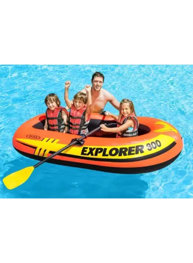 INTEX Explorer 300 Boat Set Ages 6 116.84x40.64cm - Image 4