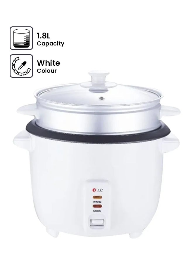 DLC - Aluminium Rice Cooker 1.8 L DLC White - Image 1