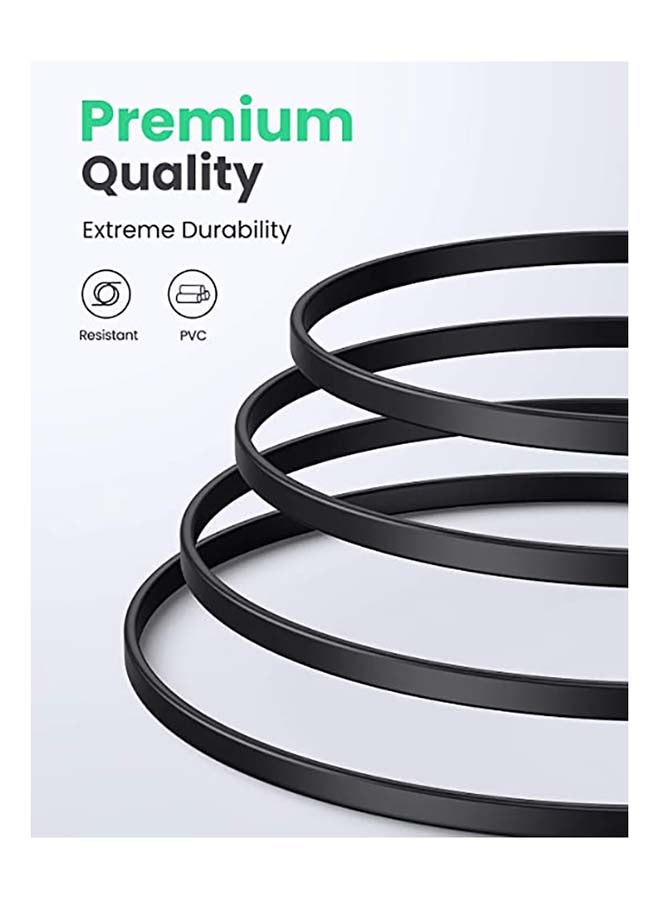 Ugreen Ethernet Cable Flat CAT 8 40Gbps 2000MHz PoE LAN RJ45 Cord Gigabit Internet Network Wire Compatible with Xbox One PS4/5 Router Modem TV Raspberry Hub -2M Black  - Image 5