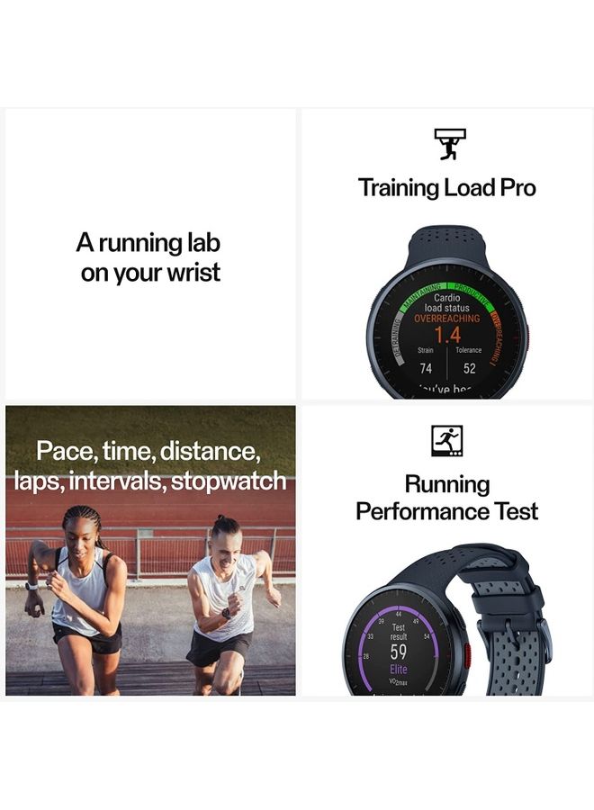 Pacer Pro Advanced GPS Running Watch Midnight Blue