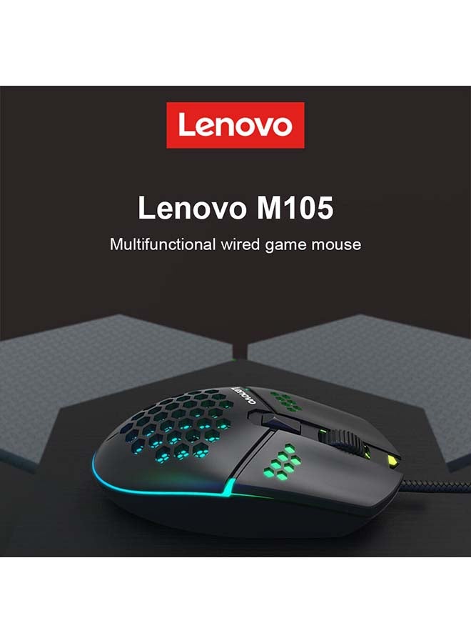 Lenovo - M105 Business Game Colorful Light USB Wired Mouse - Image 1