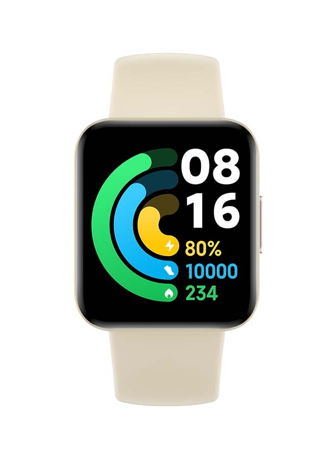 Xiaomi POCO Watch 1.60" AMOLED Display Touch Screen 5ATM Water Resistant 14 Days Battery Life GPS More Health-Related Features Steps Sleep And Heart Rate Monitor 100+ Fitness Modes Ivory  - Image 2