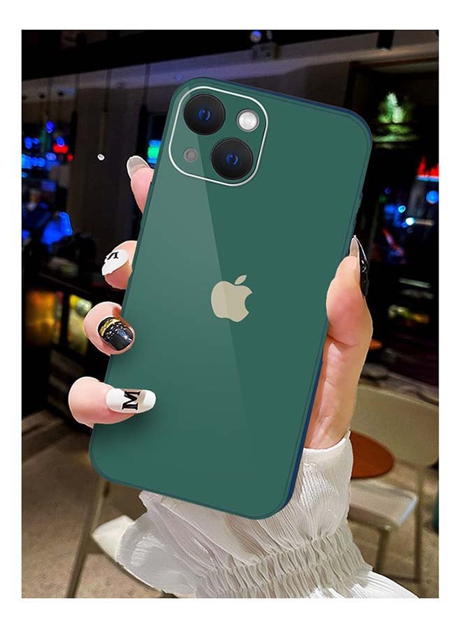 MARGOUN Protective Electroplated Hard Back Case Camera Lens Protection Cover for iPhone 13 6.1 inch Green - Image 3