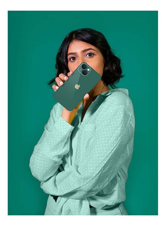 MARGOUN Protective Electroplated Hard Back Case Camera Lens Protection Cover for iPhone 13 6.1 inch Green - Image 4