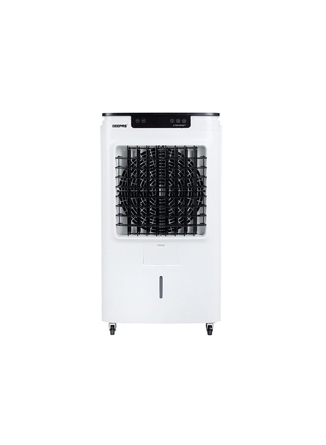 GEEPAS Air Cooler,45L Tank And Ice Compartment,Portable Ergonomic Design With 3 Wind Speed|LED Control Panel Remote 250 W GAC9495 White, Black - Image 2