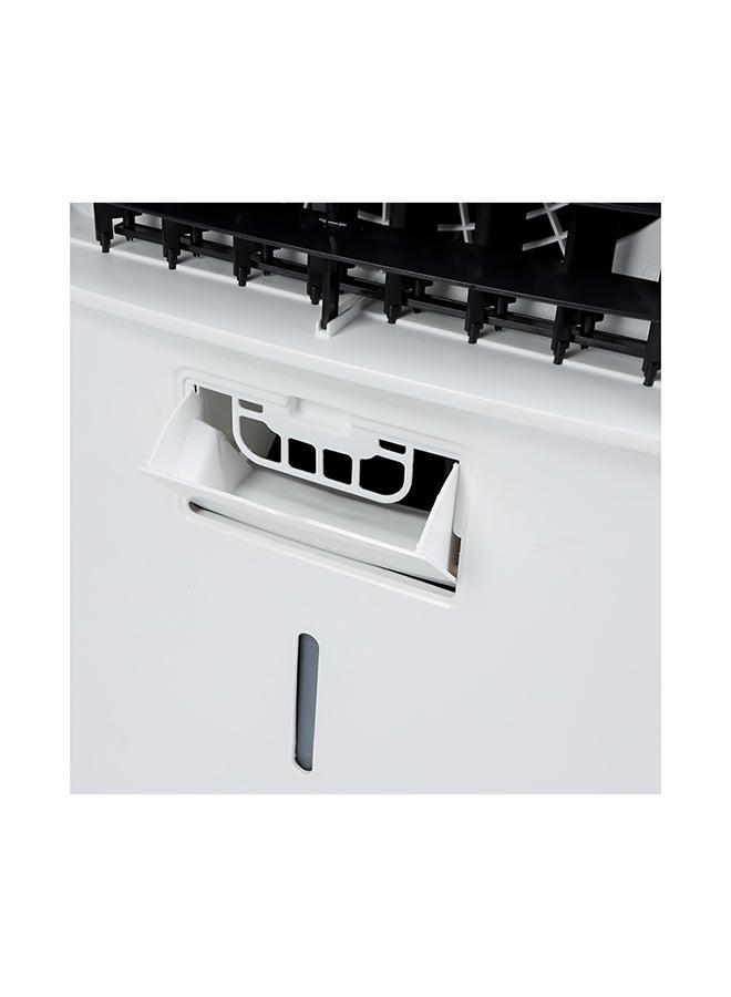 GEEPAS Air Cooler,45L Tank And Ice Compartment,Portable Ergonomic Design With 3 Wind Speed|LED Control Panel Remote 250 W GAC9495 White, Black - Image 3
