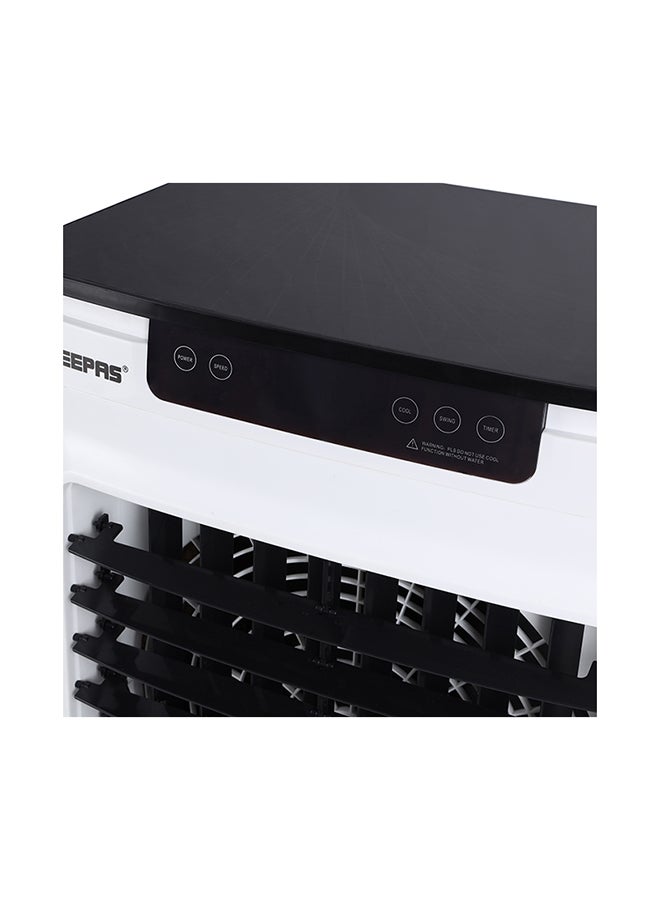 GEEPAS Air Cooler,45L Tank And Ice Compartment,Portable Ergonomic Design With 3 Wind Speed|LED Control Panel Remote 250 W GAC9495 White, Black - Image 5