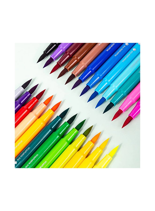 Deli 24-Piece Water Color Felt Pen Set Multicolour - Image 3