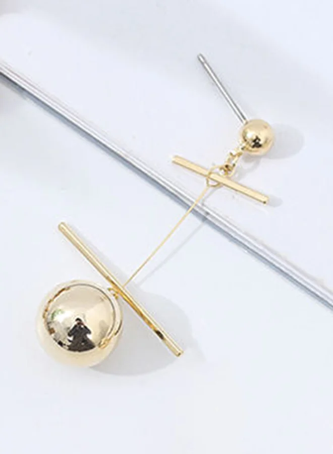 XIMI VOGUE Simple Style Geometry Long Dangle Metal Earrings