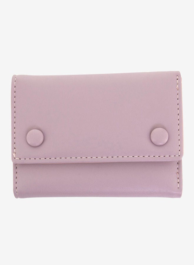 R&B - Bi Fold Pu Best Casual Women's Square Wallet Purple - Image 1
