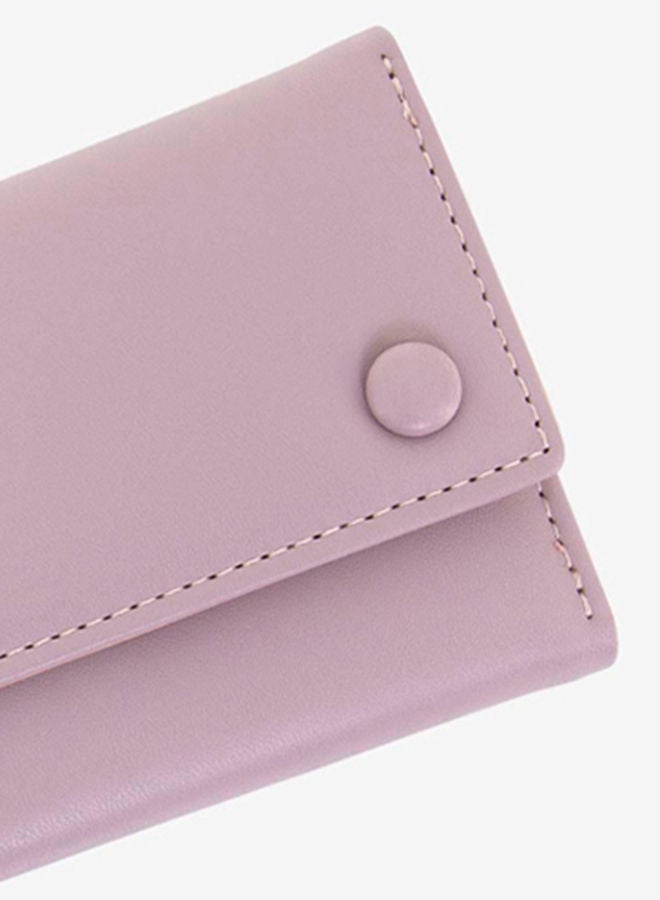 R&B - Bi Fold Pu Best Casual Women's Square Wallet Purple - Image 1