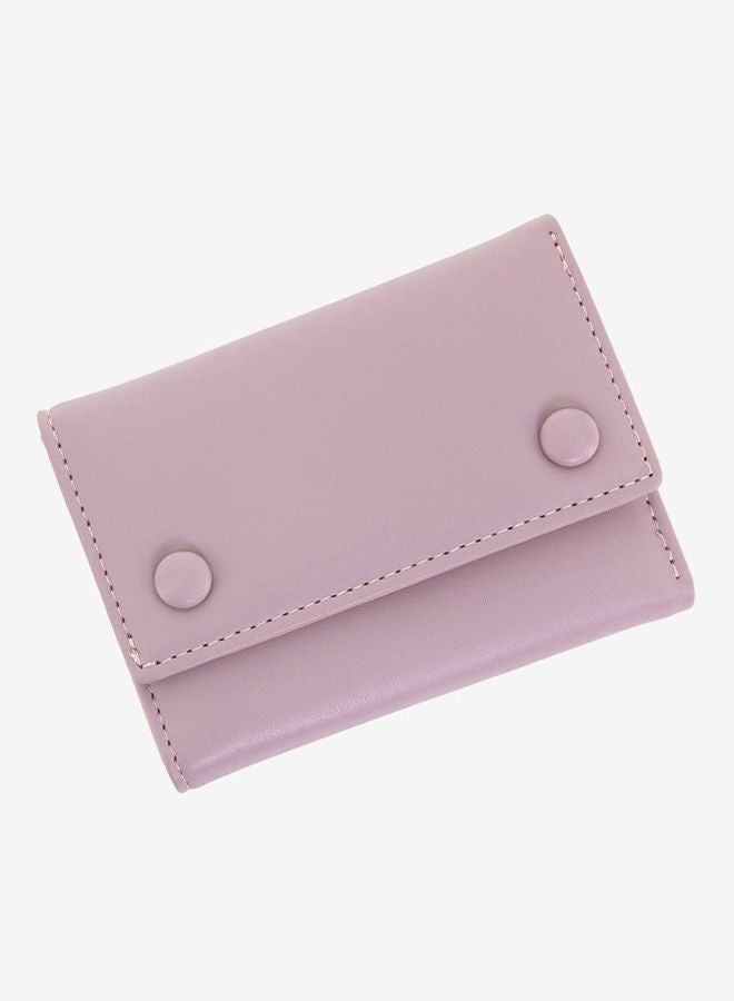 R&B - Bi Fold Pu Best Casual Women's Square Wallet Purple - Image 1