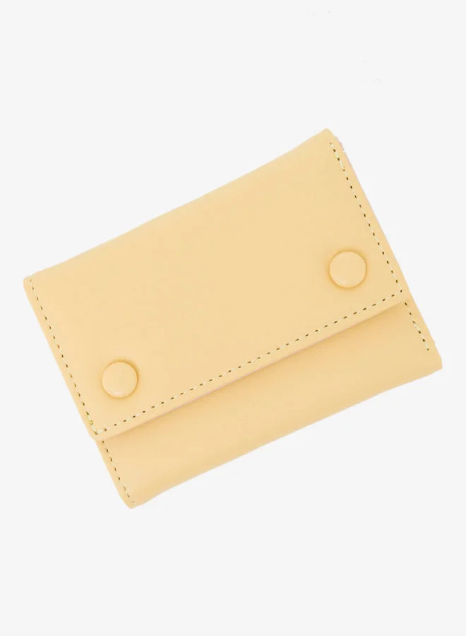 R&B Bi Fold Pu Casual Womens Square Wallet