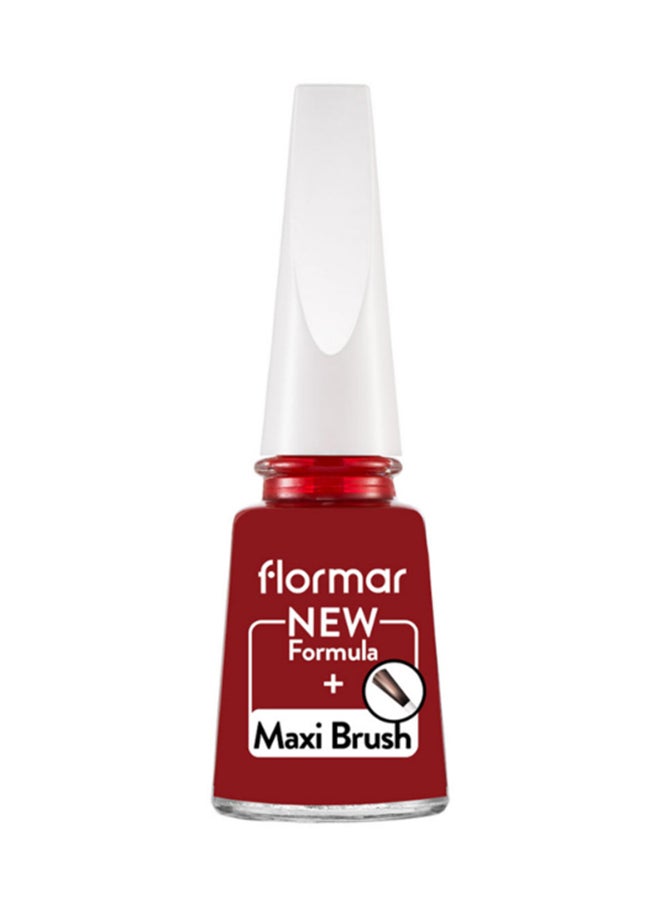 flormar Shiny Nail Enamel 405 Red Roots-Bright Color  - Image 1