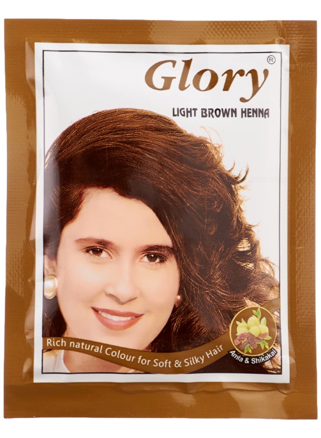 Glory Henna light brown sachet 10grams 