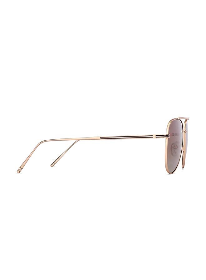 John Jacobs Tints Full Rim Polarized And UV Protection Aviator Stylish & Premium Sunglasses JJ S11472L - Lens Size: 55mm - Gold  - Image 4