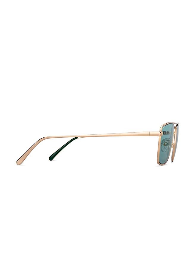 John Jacobs Supreme Steel Full Rim UV Protection Square Stylish & Premium Sunglasses JJ S12473S - Lens Size: 51mm - Gold  - Image 4
