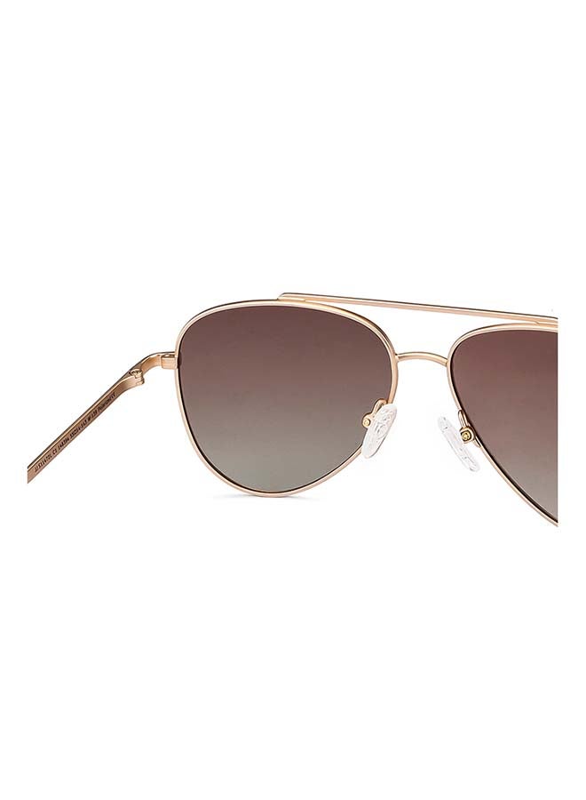 John Jacobs Tints Full Rim Polarized And UV Protection Aviator Stylish & Premium Sunglasses JJ S11472L - Lens Size: 55mm - Gold  - Image 3