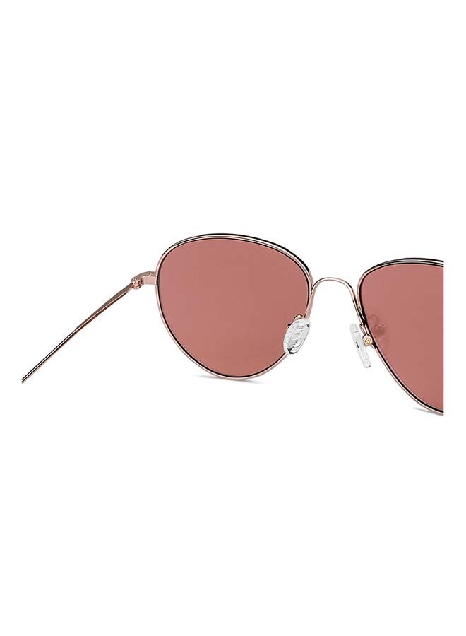 John Jacobs Women's Tints Full Rim UV Protection Round Stylish & Premium Sunglasses JJ S13871 - Lens Size: 54mm - Gold  - Image 5