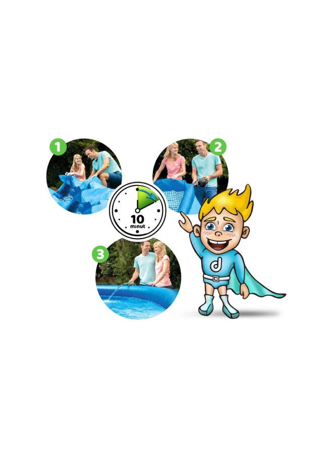 INTEX Easy Set Inflatable Round Swimming Pool 244x61cm  - Image 4