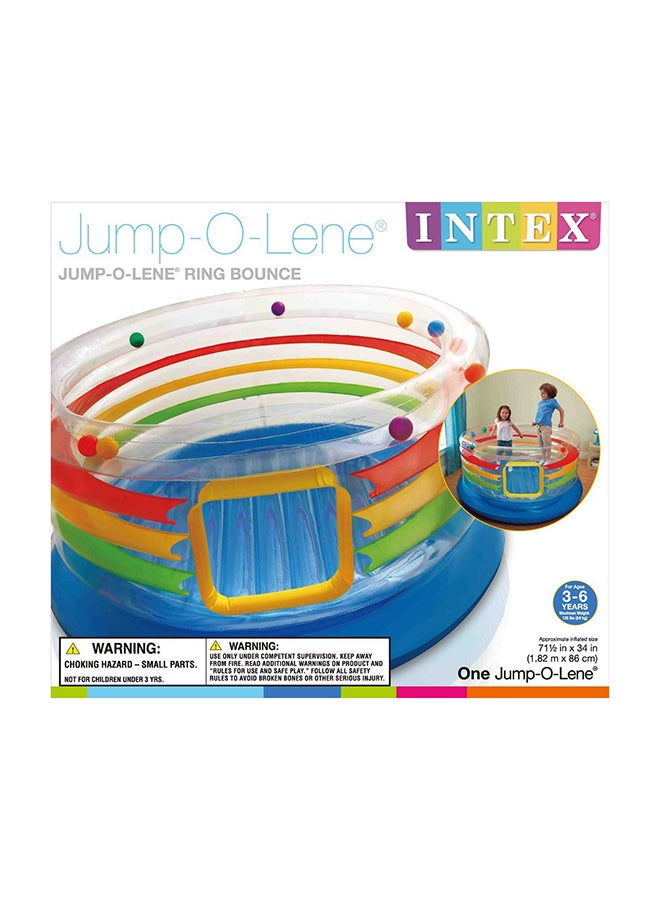 INTEX Jump-O-Lene Ring Inflatable Bouncer 181.6x181.6x86.4cm - Image 1