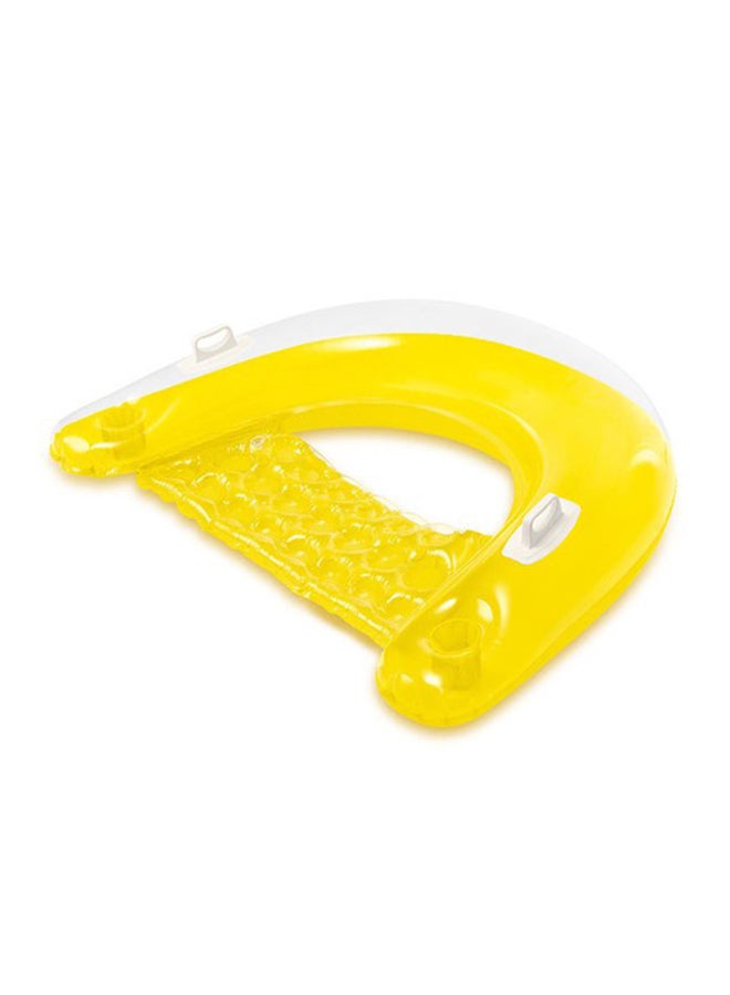 انتكس عوامة سباحة قابلة للنفخ من سلسلة ترانسبيرنت 152x99x1سم - Image 1