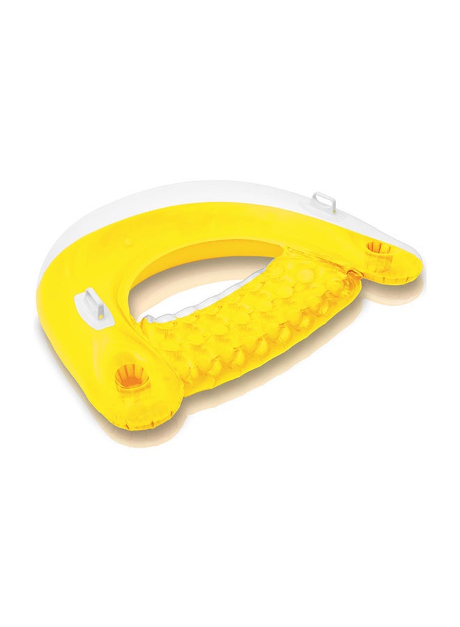 انتكس عوامة سباحة قابلة للنفخ من سلسلة ترانسبيرنت 152x99x1سم - Image 2