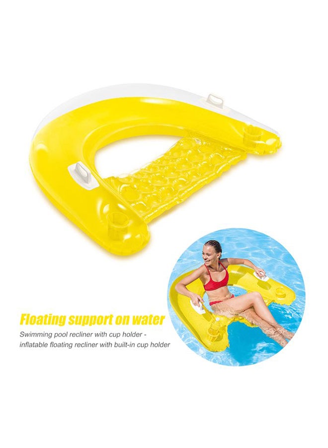 انتكس عوامة سباحة قابلة للنفخ من سلسلة ترانسبيرنت 152x99x1سم - Image 3