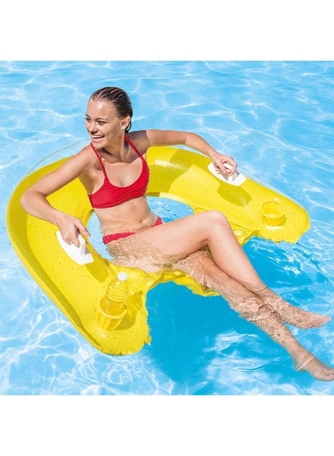 انتكس عوامة سباحة قابلة للنفخ من سلسلة ترانسبيرنت 152x99x1سم - Image 4