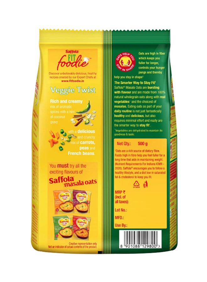 Saffola Veggie Twist Masala Oats 500grams - Image 2