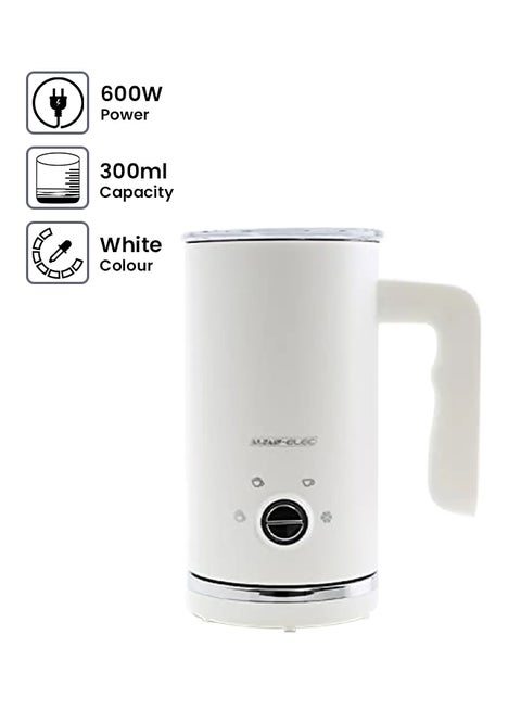 ماكينة صنع رغوة الحليب مع قابس BS 300 ml 600 W E03418 أبيض