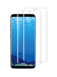 Pack Of 2 Tempered Glass Screen Protector For Samsung Galaxy S8 Clear