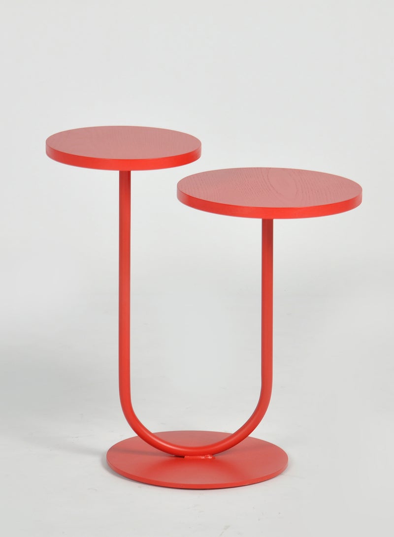 Switch - Side Table -  Used Next To Sofa As Coffee Corner - Red 25/30*54/46cm - Image 1