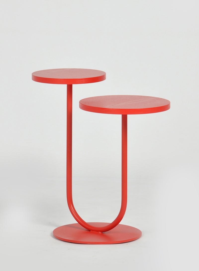 Switch - Side Table -  Used Next To Sofa As Coffee Corner - Red 25/30*54/46cm - Image 1