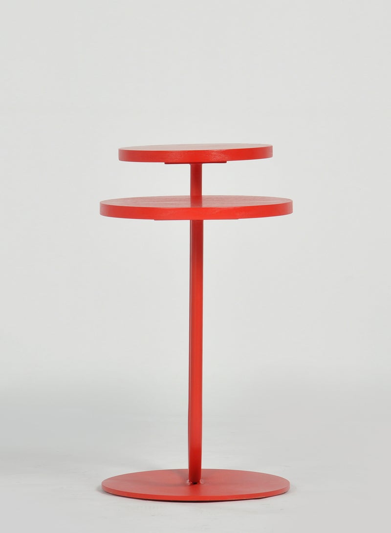 Switch - Side Table -  Used Next To Sofa As Coffee Corner - Red 25/30*54/46cm - Image 1