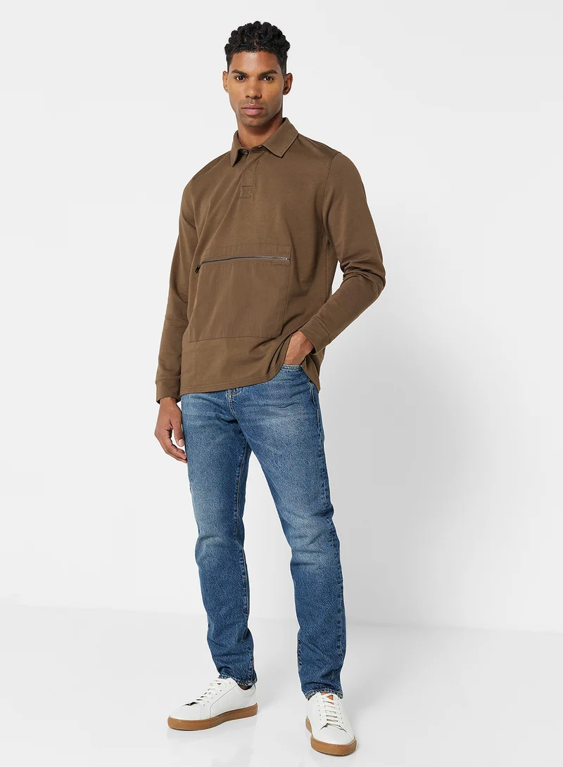Ted Baker Slim Fit Jeans Light Blue