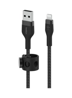 belkin Boost Charge Pro Flex Braided USB Type A To Lightning Cable (1M/3.3FT),MFi Certified Charging Cable For iPhone 14/14 Plus,13,12,Pro,Max,Mini,SE,iPad And More Black  - Image 2
