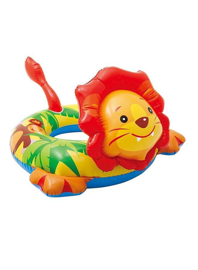 INTEX Lion Shaped Deluxe Inflatable Animal Pool Ring Paddling Float 19x12.7x3.8cm - Image 1