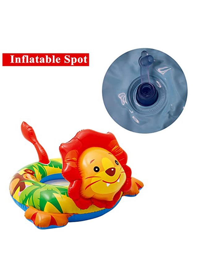 INTEX Lion Shaped Deluxe Inflatable Animal Pool Ring Paddling Float 19x12.7x3.8cm - Image 3