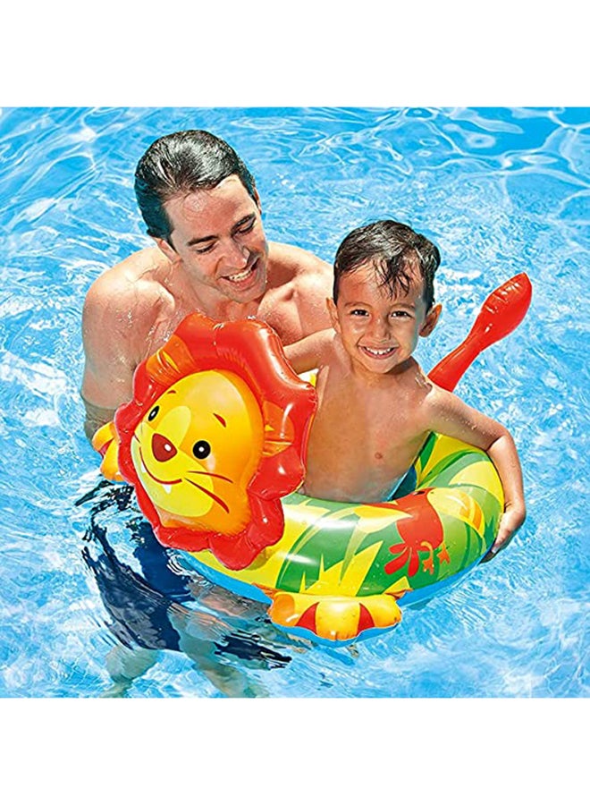INTEX Lion Shaped Deluxe Inflatable Animal Pool Ring Paddling Float 19x12.7x3.8cm - Image 4