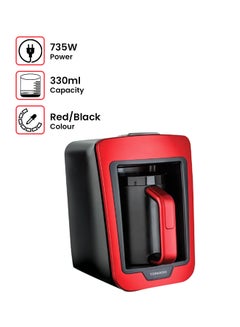 TORNADO Automatic Turkish Coffee Maker 330ML 735.0 W TCME-100RG Red/Black  - Image 1