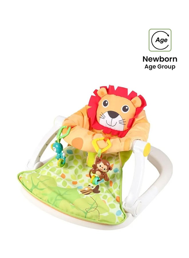 Baby love Foldable, Portable Design Floor Padded Seat With Light, Music, Comfortable and Relaxed  - Image 1