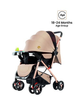 Two Way Push Baby Stroller With Adjustable Handles Brown - v1654184859/N49232881A_1