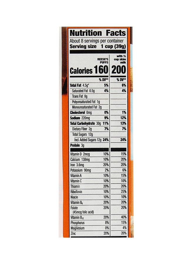 General Mills - Cereal Reeses Puff 326grams - Image 1
