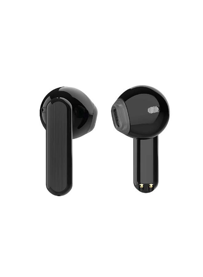 TWS175 Ultra Compact True Wireless Earbuds With Digital Battery Level Display Black