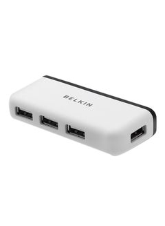 Belkin Travel 4-Port USB 2.0 Hub with Built-In Cable Management (White) White - v1654237974/N53329347A_1