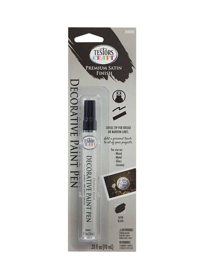 RUST-OLEUM Testors Craft Decorative Paint Pen 10ml Black  - Image 1