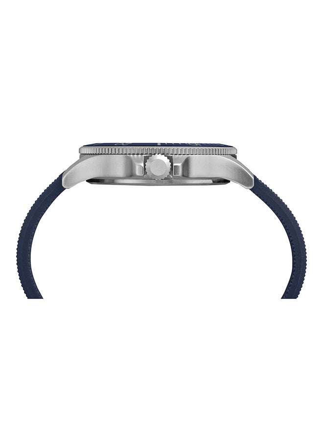 تيميكس ساعة يد بعقارب وسوار من السيليكون مقاومة للماء طراز TW2R60700 men  - Image 3