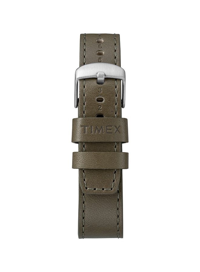 TIMEX - Men's Water Resistant Leather Analog Watch TW2R71100 - Image 1